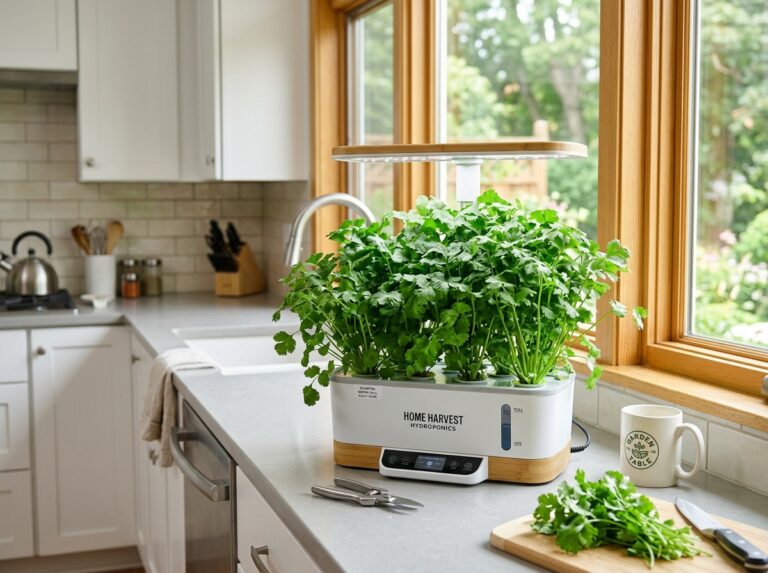 cilantro hydroponic grow kit
