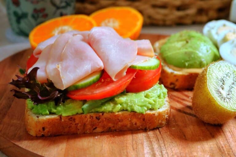 basil avocado toast topping