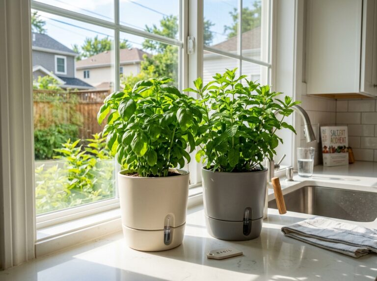 self watering herbs