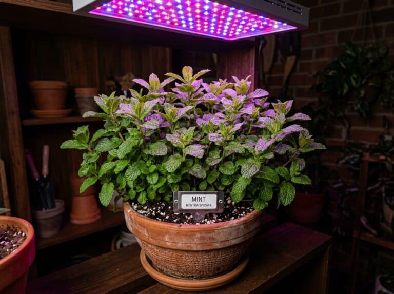 can mint grow indoors without sunlight