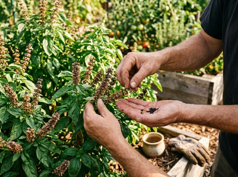 basil seed harvesting process