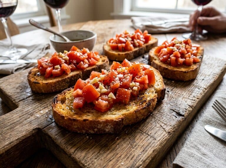 easy bruschetta recipe without basil