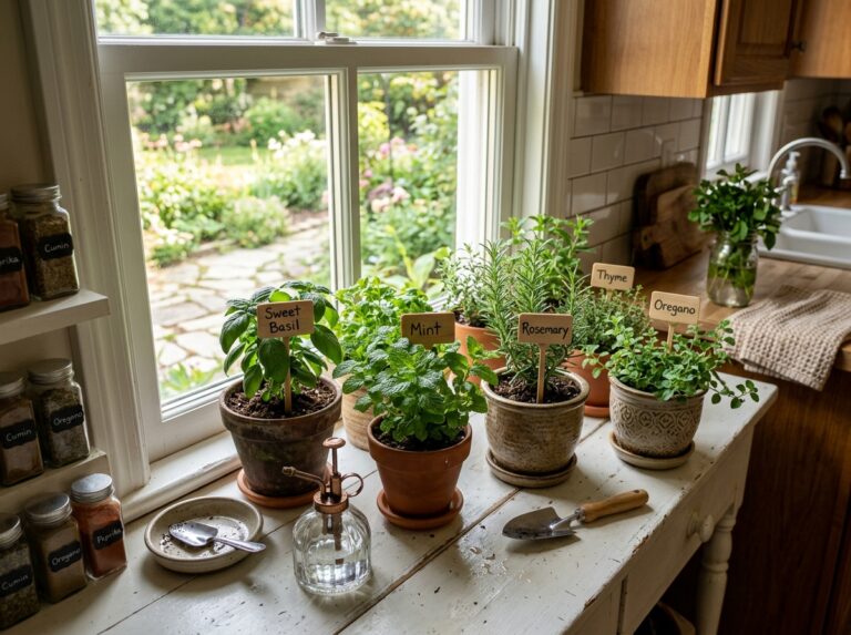 indoor herb and spice garden