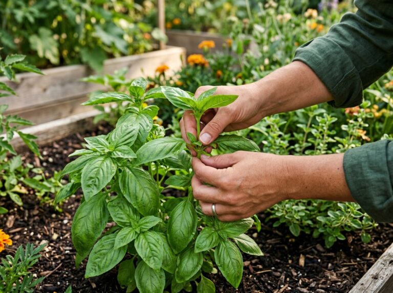 what is the best way to harvest basil