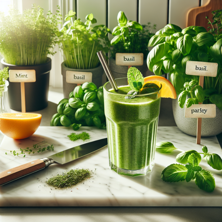 Using Indoor Herbs in Smoothies
