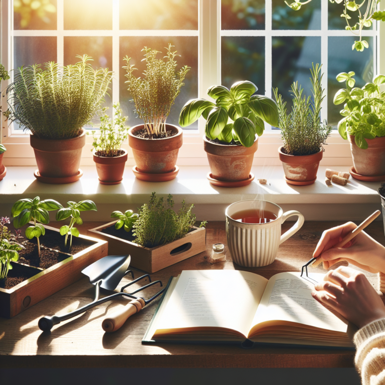 Planting Herbs in Kitchen Windows