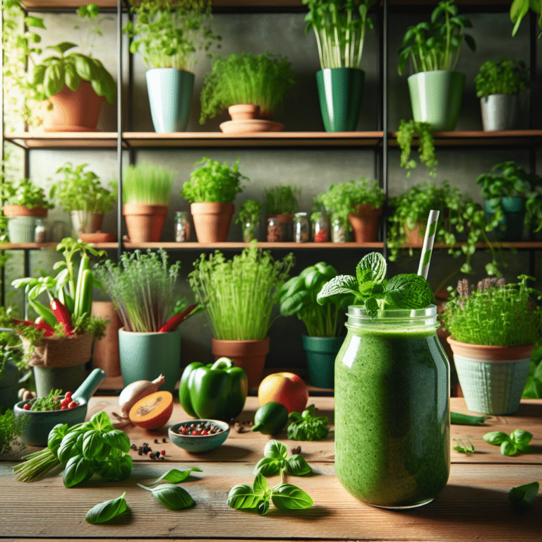 Using Indoor Herbs in Smoothies